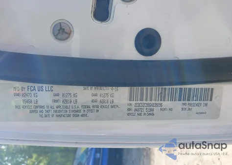 2016 Dodge Challenger из США, поврежденный, VIN 2C3CDZC99GH239296